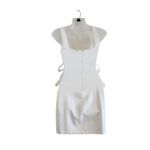 H:ours White Square Neck Corset Tie Front Bodycon Mini Dress Size XS Photo 1