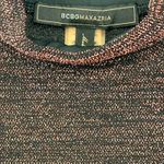 BCBGMAXAZRIA BCBC Max Azria | L | Sparkly Knit Pullover Sweater Mock Neck Womens Copper Photo 2