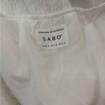 Sabo Skirt 💜  White Ruffled Buttoned Midi Sundress Photo 3