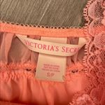 Victoria's Secret Victoria’s Secret peach ruffle chiffon & lace negligee lingerie sleepwear tank t Photo 4