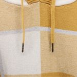 Rachel Roy Mustard Yellow Plaid Hooded Long Sleeve Cozy Holiday Size L Size L Photo 3