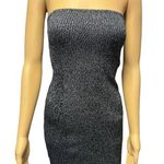 Abercrombie & Fitch Black Metallic Knit Sparkley Ribbed Knit Sweater Dress Small Photo 0
