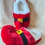 Santa Elf Slippers Christmas Red House Shoes Plush Jingle Bells Size 7 Photo 3