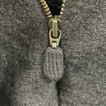 Anthropologie Moth Womens S Wool Shrug Sweater Wrap Cowl‎ Cropped Black Zipper Photo 12