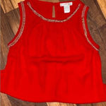 A'Gaci  Women Sleeveless red blouse size small Photo 4