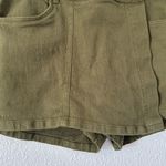 ZARA denim wrap skort in dark green sz small nwt Photo 3