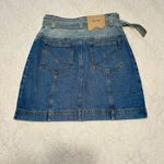 Acler Hawkin Denim Skirt Size 4 Blue Photo 2