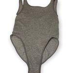 Free Press  woman’s Gray ribbed bodysuit Sz S Photo 0