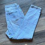 Missguided  Riot Light Blue Women's High Rise Distressed Mom Jeans Size US10R Photo 4