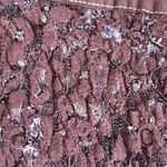 Ann Ferriday Brown Stretch Lace Skirt One Size USA Y2K Romantic Bow Trim Fairy Photo 3