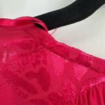 ZARA Women's Floral Jacquard Long Sleeve Tie Waist Long Wrap Dress Fuchsia Sz XS Photo 3