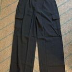 NEW Black High Waisted Career Cargo Trousers Pockets M Size M Photo 0