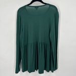 Torrid  Green Lace Cutout Babydoll Blouse Size 0‎ Large Flowy Cut Out Neck Photo 7