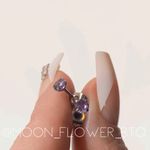 Light Purple CZ Stud Earrings Photo 5