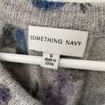 Something Navy  Floral Ruffle Sweater Photo 5