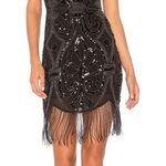 Revolve Gorgeous Black Beaded Dress Photo 0