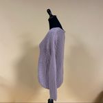 Hippie Rose 🛍️  Lilac Bloom Purple V Neck Knit Sweater Size M Photo 3