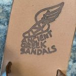 Ancient Greek Sandals Pink/Silver Metallic Slide Sandals Size 38/7.5 Silver Photo 7