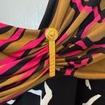 Versace  PF19 One Shoulder Mixed Animal Print Mini Dress IT 40 (US Size 4) Photo 8