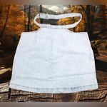 We Wore What  denim cut out mini skirt Light Denim Skirt Indigo Confort ($69) M Photo 14