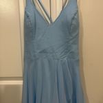 Faviana  Blue Ruffle Skirt Gown Size 16 US $328 Photo 2