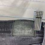 Levi's Levi’s 724 high rise straight deconstructed cropped stretchy black grey size 29 Photo 5