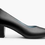 Skypro Anesia Machado II Flight Attendant Cabin Crew Slip On Leather Pumps Heels Black Size 6.5 Photo 0