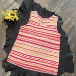 Chico's Chico’s Wavy Striped Sweater Tank Top Size 1 Photo 2