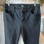 st. john's bay  Jeans Straight Leg Vintage Washed Out Black Womens 12S Photo 3