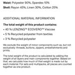 H&M  Black Linen Blend Pull On Shorts Small Drawstring Photo 6