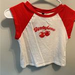H&M  Divided Red/Cherries Printed Crop Top Size XS Photo 2