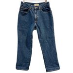 L.L.Bean Vintage 90s  Flannel Lined Jeans Mom Core High Waisted Denim, Size 10P Photo 3
