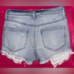 Mudd  Blue Jean Shorts with Distressed Details and Lace Trim Photo 1