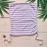 American Eagle  Striped Tube Top – XS Juniors – Y2K Ruched Cinch Sides Photo 0