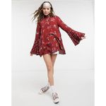 Free People Dress Tate Tunic Mini Blouse Vintage Combo X-Small New womens floral Photo 11