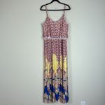Magic ‎ Colorful Bohemian Maxi Dress Size XL Photo 4