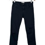 Current/Elliot The Fling Washed Black Destroy Boyfriend Black Jean Women Size 23 Photo 0