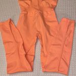 Free People NEW! $98  Movement Good Karma Onesie Neon Peach Coral XS/S Photo 13