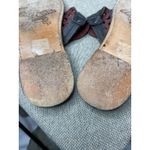 FREEBIRD by Steven  Vallarta Black Leather Thong Sandals Women's 10 Star Moon Photo 8