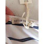 Cotton On  Womens Crop Cami Top Size Small Striped NWT White Black Stretch Y2k Photo 4