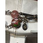 MCM Murano Wedding Cake Pink Glass Bead Necklace Vtg Designer Women’s Jewelry Photo 8