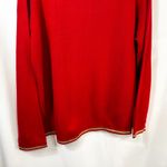 White Stag XL Christmas Sweater Santa Embroidered Merry Red Gold Ugly 1107 Photo 6