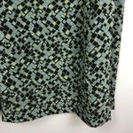 Harold's Silk Tie Dress Geometric Sleeveless Midi Size 4 Photo 2