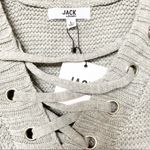 Jack by BB Dakota  Hey Ms Carter Lace-Front Sweater Size Large Photo 4