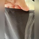 Alice + Olivia Black Top With 100% Leather Size Large Photo 14