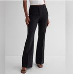 EXPRESS  Editor Flare Pants Black Size 6L Bootcut Dress Pants Size 6 Long Tall Photo 11