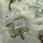 Vintage Claudia D. Cream Embellished Vest Large White Photo 7