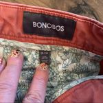 Bonobos Women's Casual Pants size 28 Cropped Chinos Coral Color Photo 3