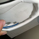 Alexander McQueen  Womens Blue Glitter-1-1/2" Platform Wedge‎ Sneakers Shoes 37.5 Photo 4