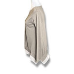 ALLSAINTS  Arya Long Sleeve Gray Brown Shirt XS Jersey Knit Crewneck Pullover Photo 3